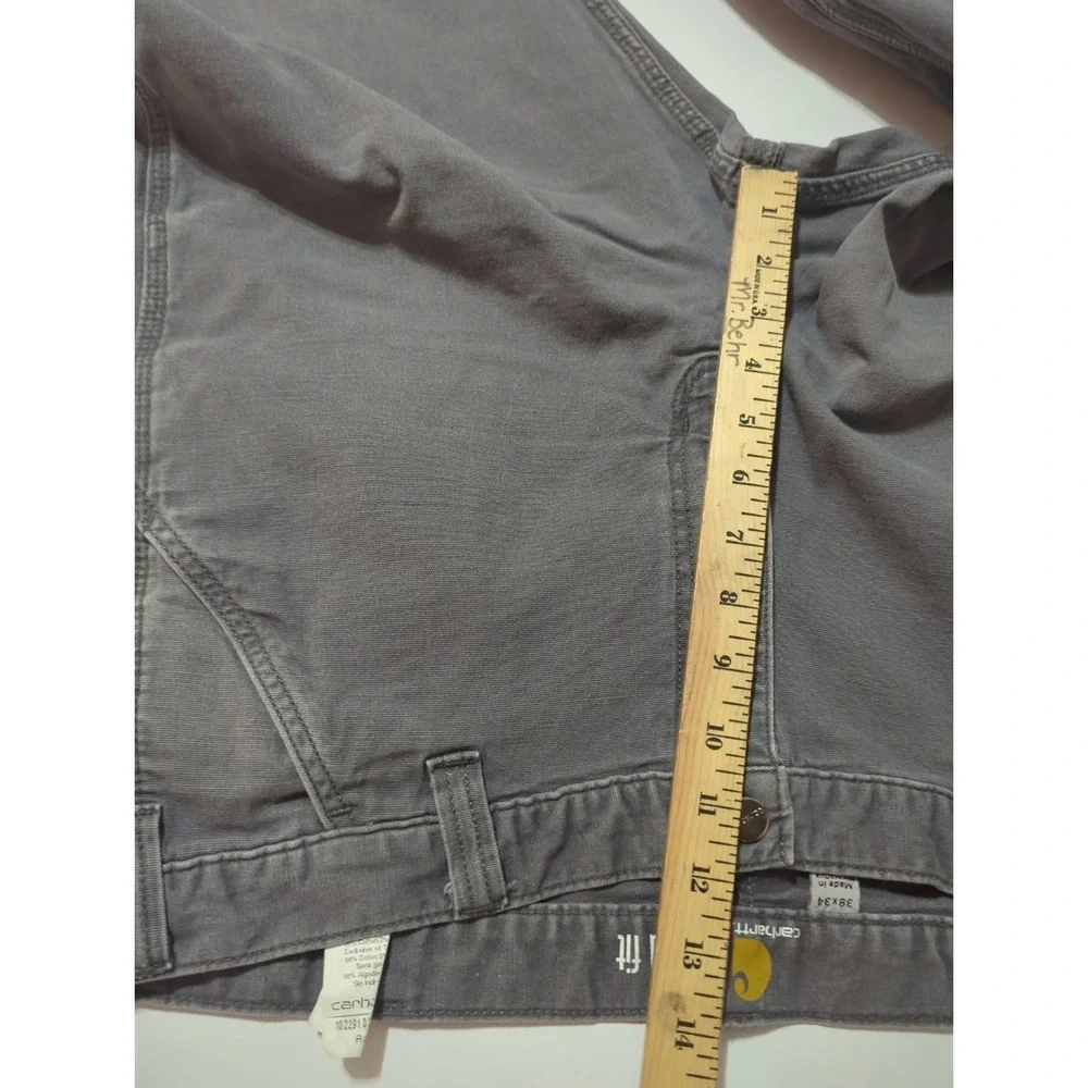 Carhartt Relaxed Fit Carpenter Pants Mens 38x34 Gray Streetwear Skater Workwear